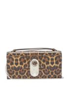 Matchesfashion.com Christian Louboutin - Elisa Leopard-print Leather Cross-body Bag - Womens - Leopard