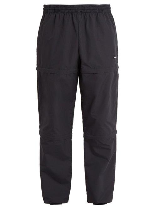Matchesfashion.com Balenciaga - Elasticated Waist Detachable Panel Trousers - Mens - Black