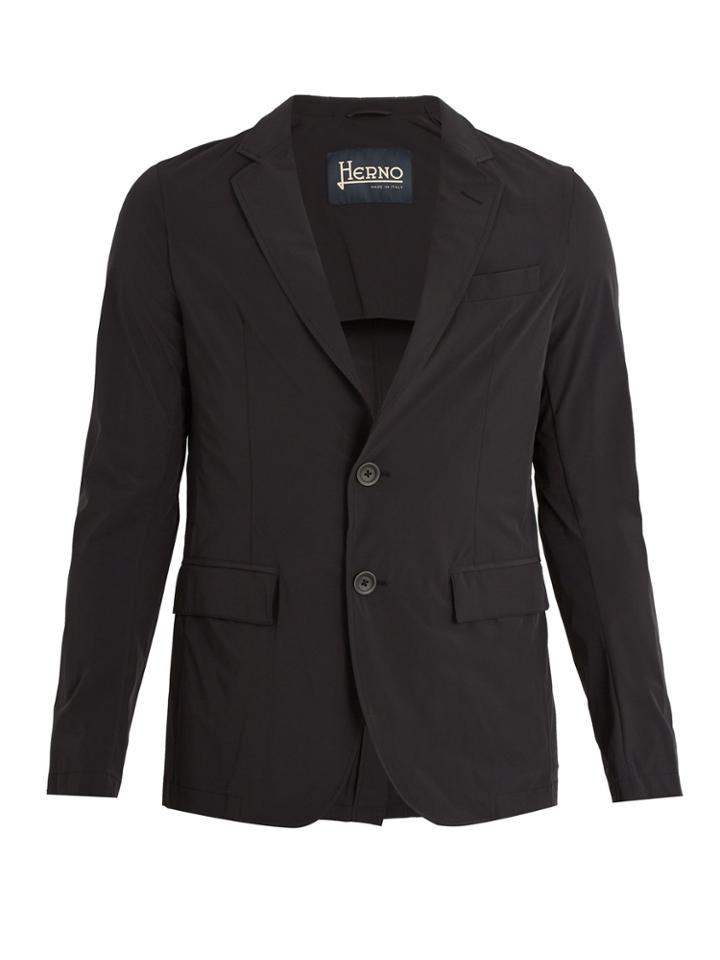 Herno Single-breasted Notch-lapel Shell Blazer