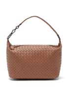 Matchesfashion.com Bottega Veneta - Ciambrino Intrecciato Leather Shoulder Bag - Womens - Nude