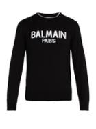 Balmain Logo-print Wool Sweater