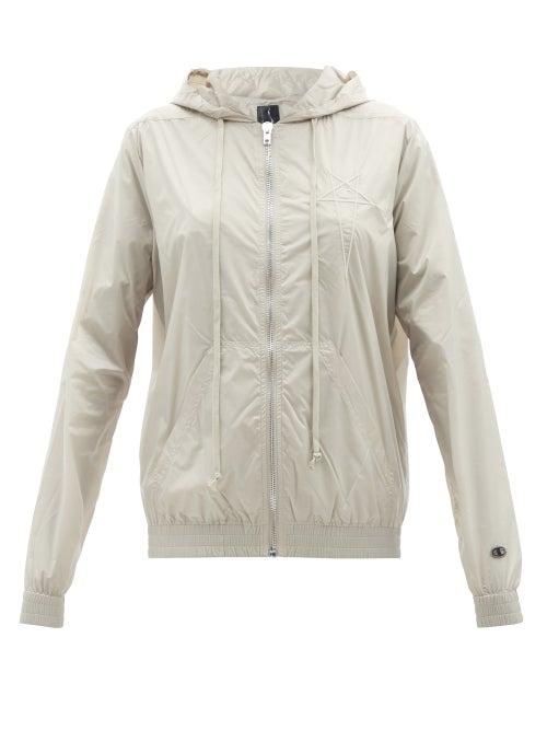 Rick Owens - X Champion Jason's Embroidered-logo Jacket - Womens - Beige
