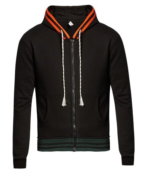 Raf Simons Contrast-trim Zip-up Sweatshirt