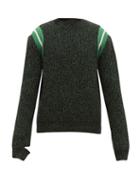 Matchesfashion.com Stella Mccartney - Striped Crew Neck Sweater - Mens - Green