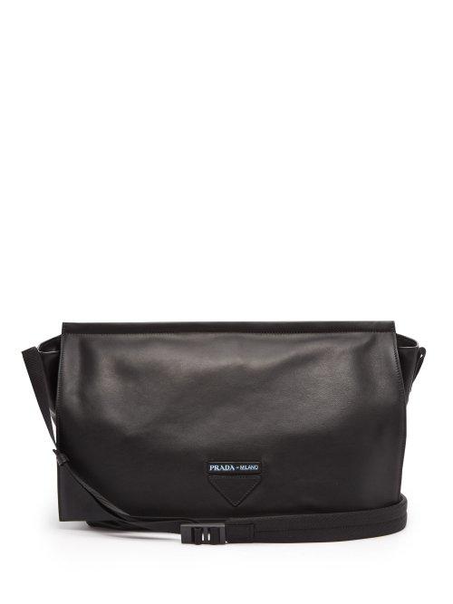 Matchesfashion.com Prada - Leather Cross Body Bag - Mens - Black