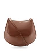 Matchesfashion.com Jil Sander - Small Leather Satchel Cross-body Bag - Womens - Dark Brown