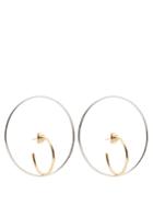 Charlotte Chesnais Saturn Large Silver And Gold-plated Earrings