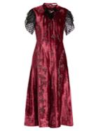 Erdem Pembroke Crystal-embellished Velvet Dress