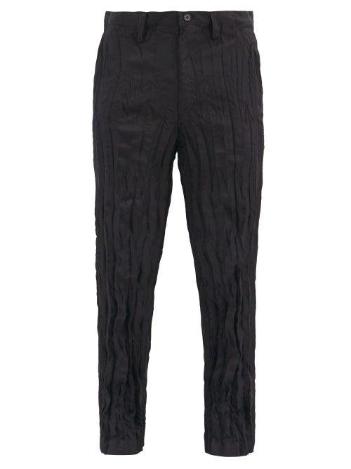 Matchesfashion.com Issey Miyake Men - Technical-pleated Crinkled-jersey Trousers - Mens - Black