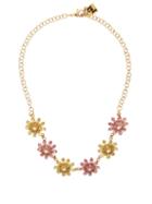 Matchesfashion.com Rosantica - Utopia Floral Crystal-embellished Necklace - Womens - Pink Multi
