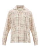 Matchesfashion.com Bode - Alden Checked Cotton Muslin Shirt - Mens - Cream