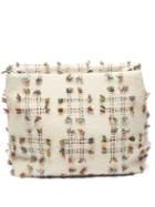 Gabriela Hearst - Phoebe A Check Fil Coup Cashmere Clutch - Womens - Ivory Multi