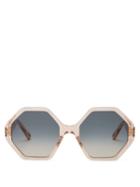 Matchesfashion.com Chlo - Willow Sunglasses - Womens - Blue