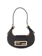 Fendi - Croissant Mini Leather Shoulder Bag - Womens - Black