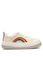 Matchesfashion.com Eytys - Rainbow Exaggerated Sole Canvas Trainers - Mens - Beige