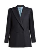 Burberry Pin-dot Double-breasted Wool Jacket