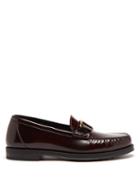Tod's - Gomma Basso Leather Loafers - Womens - Dark Brown