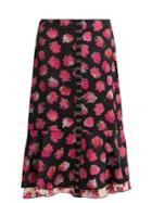 Proenza Schouler Carnation-print Fluted Midi Skirt