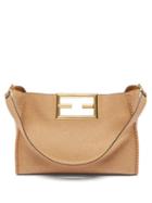 Fendi - Fendi Way Medium Felt Cross-body Bag - Womens - Beige