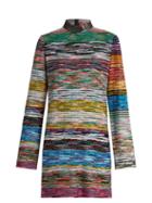 Missoni High-neck Striped Mini Dress