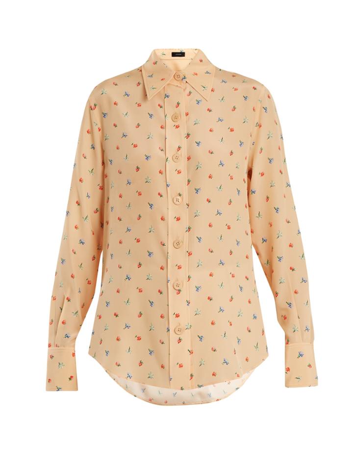 Joseph New Garcon Floral-print Silk Shirt