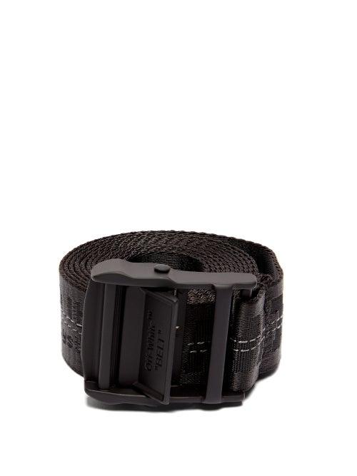 Matchesfashion.com Off-white - Logo Jacquard Canvas Belt - Mens - Black