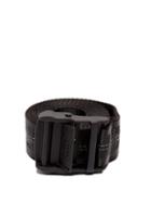 Matchesfashion.com Off-white - Logo Jacquard Canvas Belt - Mens - Black