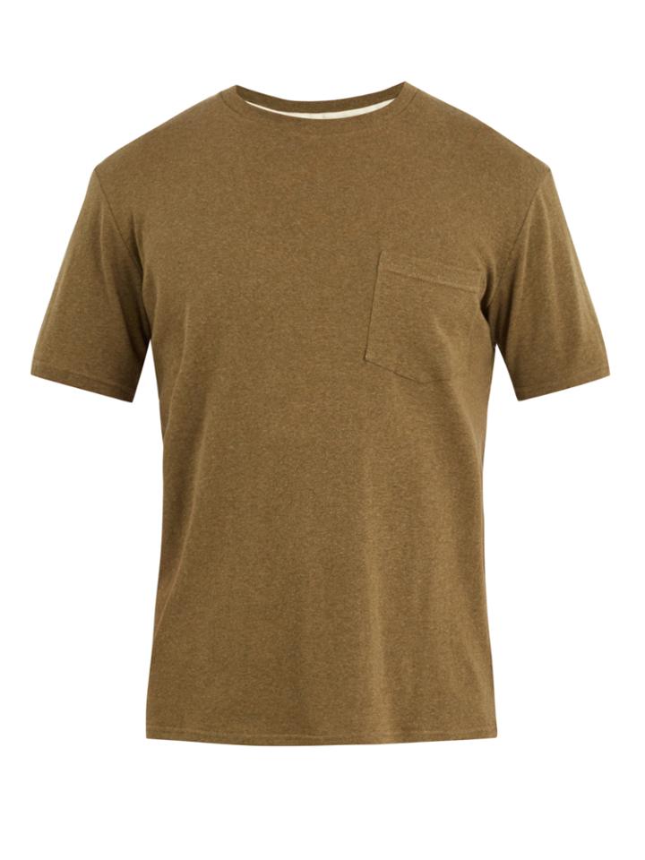 De Bonne Facture Patch-pocket Cotton T-shirt