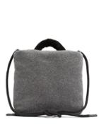 Matchesfashion.com Kassl Editions - Rope Medium Wool-blend Felt Cross-body Bag - Womens - Grey Multi