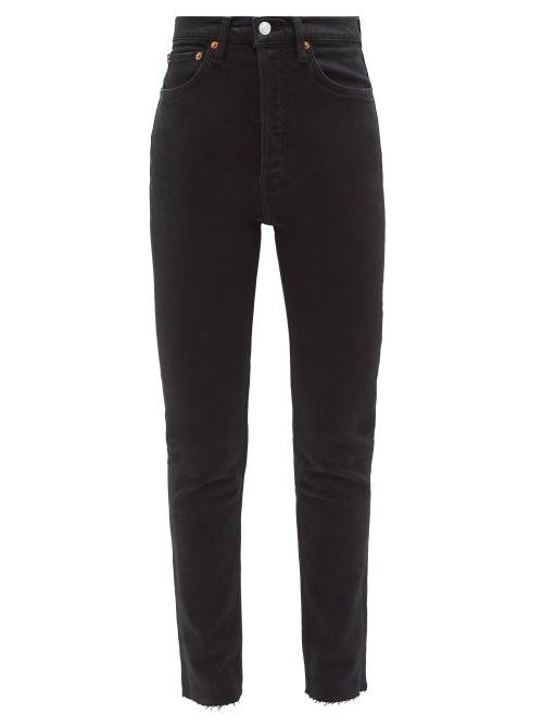 Re/done - 90s Ultra High-rise Skinny-leg Jeans - Womens - Black