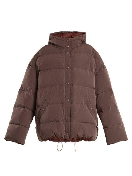 Matchesfashion.com Raey - Hooded Quilted Down Jacket - Womens - Purple