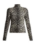 Matchesfashion.com Givenchy - Animal Intarsia Wool Blend Top - Womens - Animal