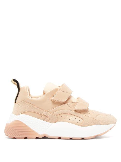 Matchesfashion.com Stella Mccartney - Eclypse Exaggerated Sole Low Top Trainers - Womens - Nude