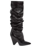 Saint Laurent Niki Slouch Leather Boots
