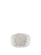 Matchesfashion.com Tom Wood - Crest Coin Embossed Sterling Silver Ring - Mens - Silver
