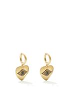 Ladies Fine Jewellery Ileana Makri - Eye Love Diamond, Sapphire & 18kt Gold Earrings - Womens - Gold Multi