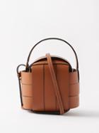 Jw Anderson - Knot Woven-leather Handbag - Womens - Tan