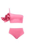 Maygel Coronel - Procida Ruffled High-rise Bikini - Womens - Magenta