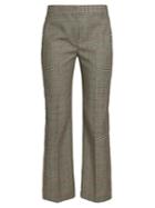 Alexander Mcqueen Mid-rise Checked Cigarette Trousers
