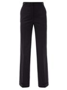 Matchesfashion.com Gabriela Hearst - Shipden Pinstriped Wool-blend Wide-leg Trousers - Womens - Navy White