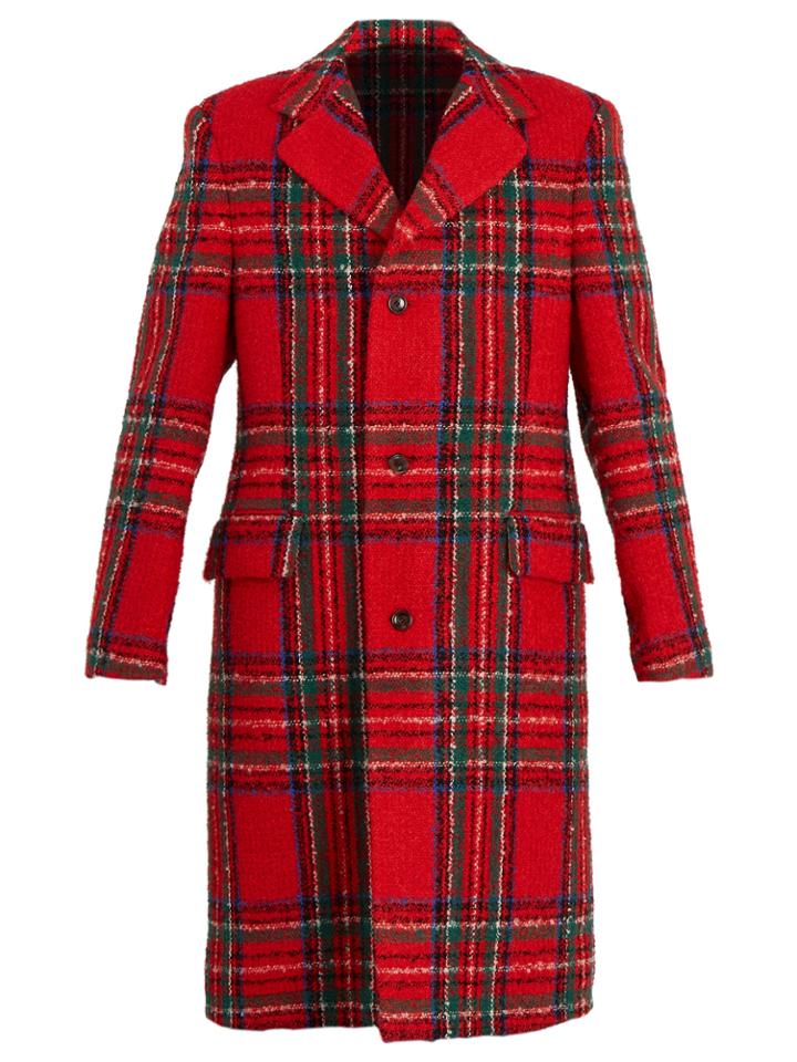 Gucci Tartan Wool-blend Coat