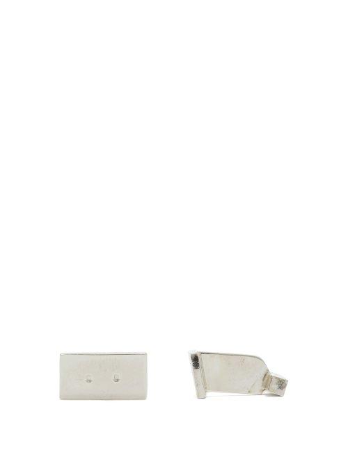 Matchesfashion.com Samuel Gassmann - Quad Dot Sterling Silver Cufflinks - Mens - Silver