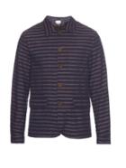 Oliver Spencer Navigator Striped Cotton Jacket