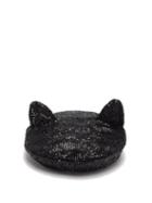 Matchesfashion.com Maison Michel - Billy Cat Ears Sequinned Beret - Womens - Grey