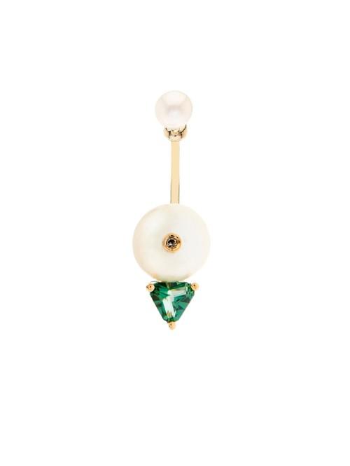 Delfina Delettrez Diamond, Topaz, Pearl & Yellow-gold Earring