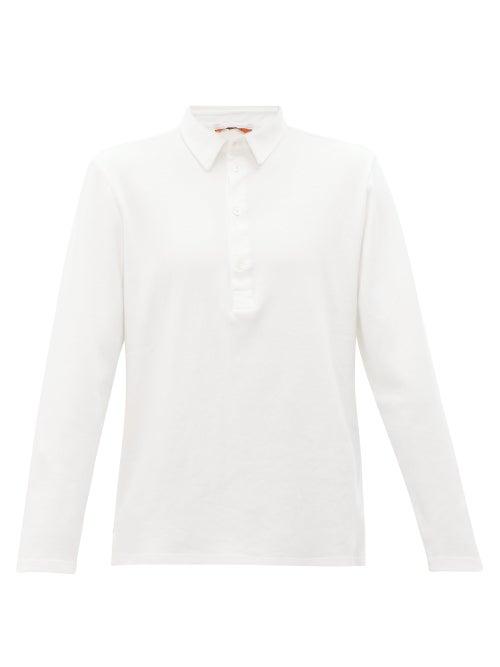 Matchesfashion.com Barena Venezia - Saraca Cotton-jersey Polo Shirt - Mens - White