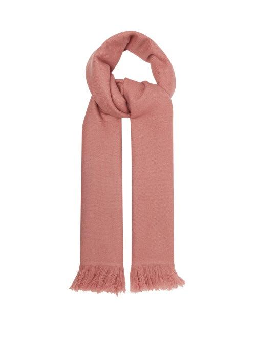 Matchesfashion.com Isabel Marant - Carlyn Fringed Cashmere Scarf - Womens - Light Pink
