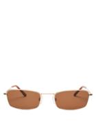 Matchesfashion.com Sun Buddies - E-40 Slim Metal Sunglasses - Mens - Gold