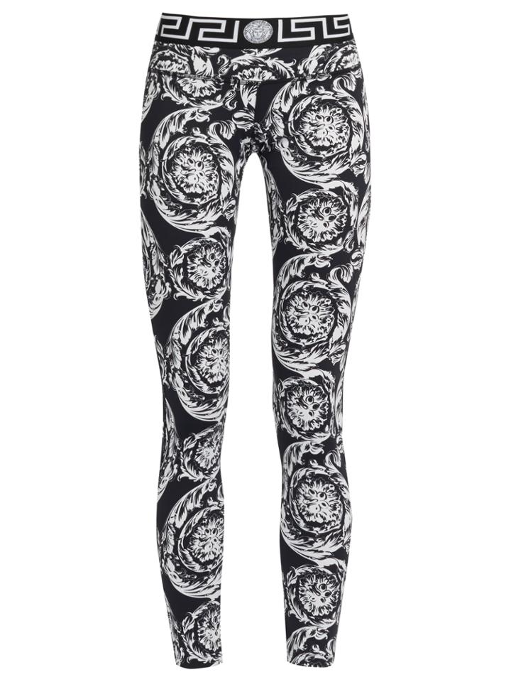 Versace Baroque-print Performance Leggings