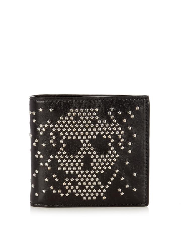 Alexander Mcqueen Studded-skull Leather Wallet